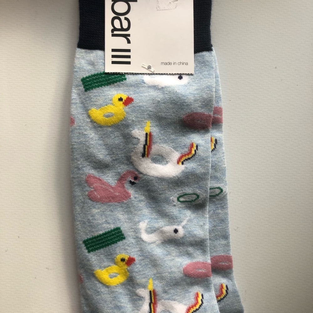 Bar III pool floatie socks duck, unicorn🦄 , flamingo 🦩 - Picture 2 of 6